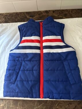 Andy & Evan Navy and Light Blue Kids Jacket Label